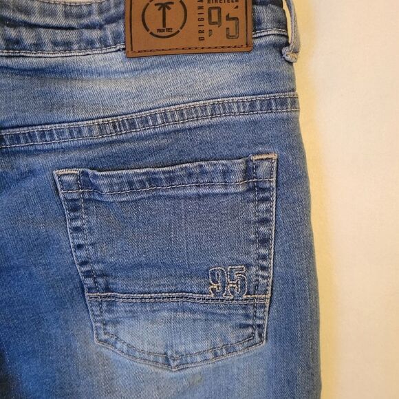 Palm Tree Originals Nineteen 95 Sz 28/29 waist x 29.5 in long straight leg jeans - Picture 6 of 7